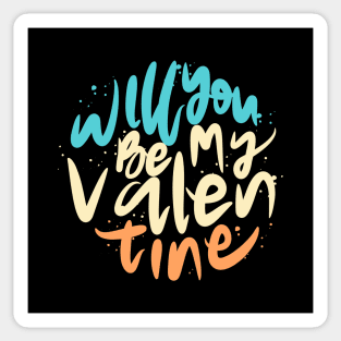 Will You Be My Valentine Sticker